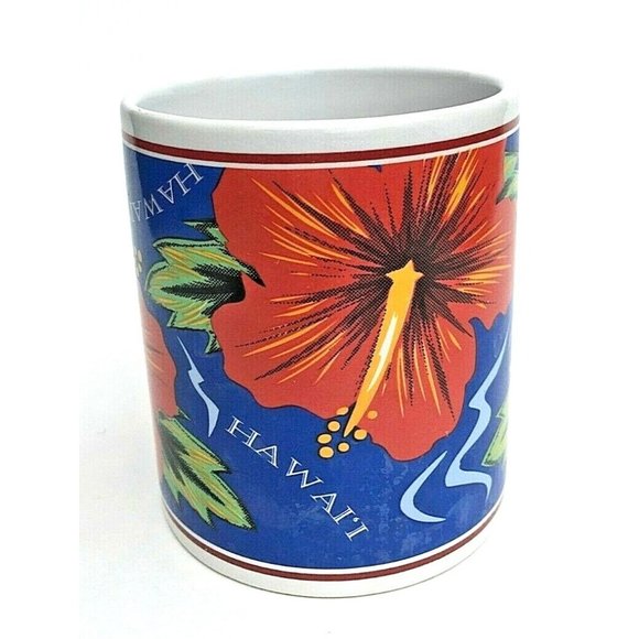 Vintage 1997 Island Heritage Hilo Hattie Hibiscus Mug by the Store of Hawaii - Picture 2 of 7